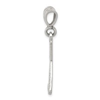 Sterling Silver Two Bats & a Ball Charm view 2