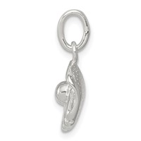 Sterling Silver Baseball Glove Charm view 2