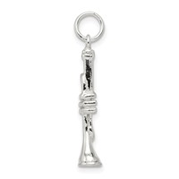 Sterling Silver Trumpet Charm view 2