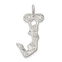 Sterling Silver Cheerleader Charm view 4