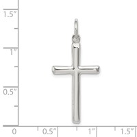Sterling Silver Cross Charm view 3