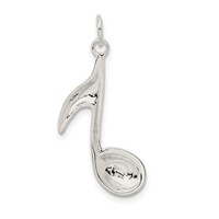 Sterling Silver Music Note Charm view 3
