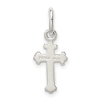 Sterling Silver Fleur De Lis Cross Charm view 4