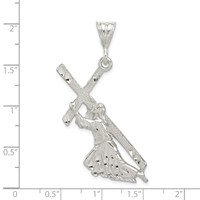 Sterling Silver St. Andrew Cross Pendant view 3