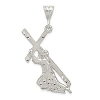 Sterling Silver St. Andrew Cross Pendant view 1