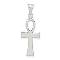 Sterling Silver Ankh Cross Pendant view 1