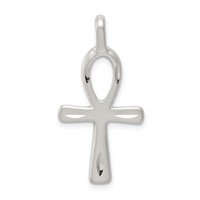 Sterling Silver Ankh Cross Pendant view 1