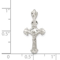 Sterling Silver Inri Crucifix Pendant view 3