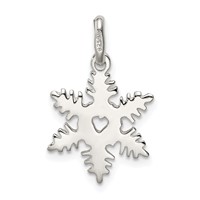Sterling Silver Snowflake Charm view 4