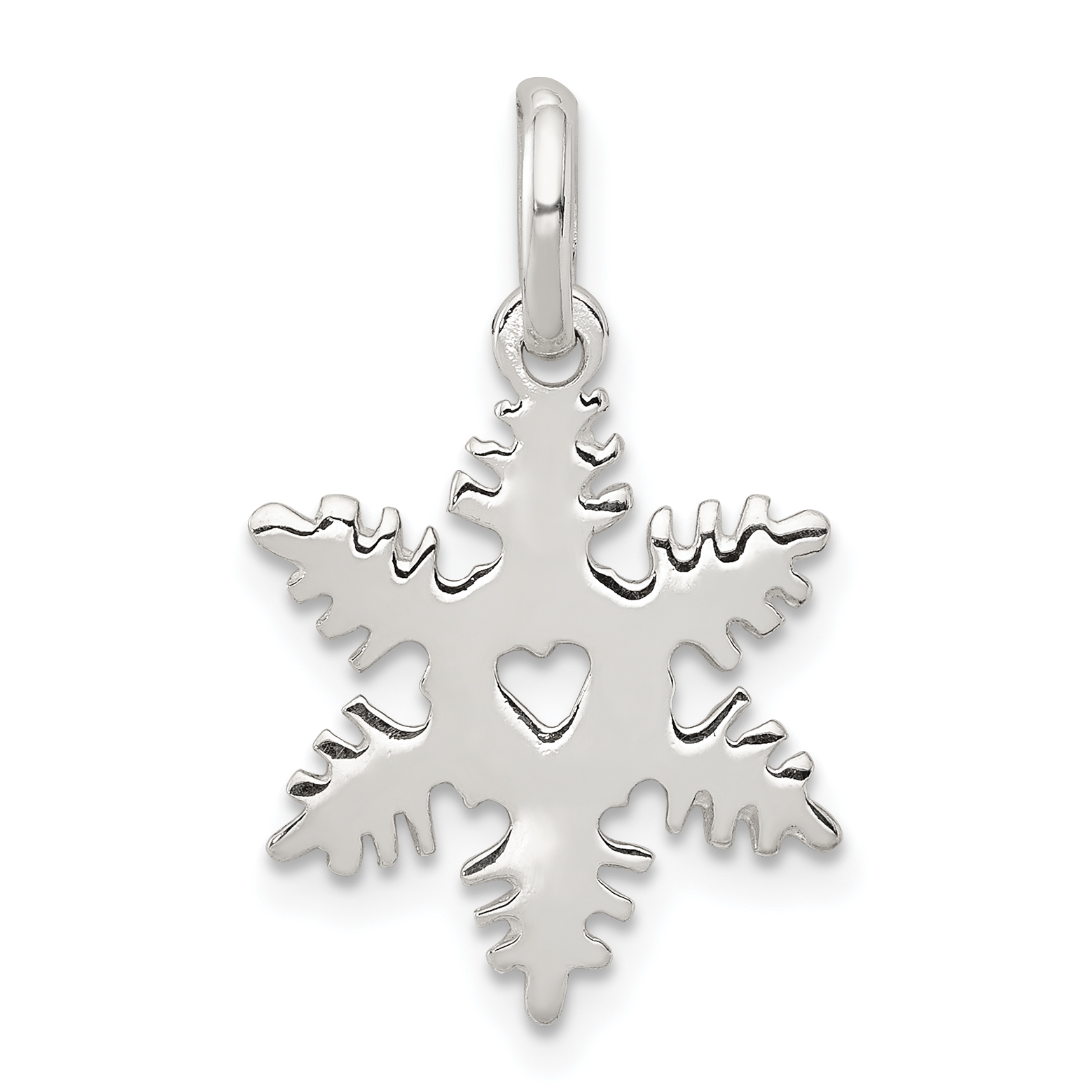 Sterling Silver Snowflake Charm (QC198)