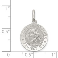 Sterling Silver St. Christopher Medal view 3