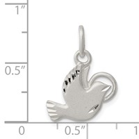 Sterling Silver Dove Charm view 3