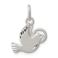 Sterling Silver Dove Charm view 1