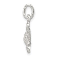 Sterling Silver Diamond-cut Sunflower Charm view 2