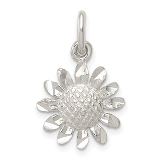 Sterling Silver Floral Charm
