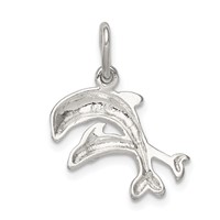 Sterling Silver Dolphins Charm view 4