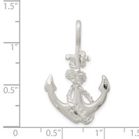 Sterling Silver Anchor Charm view 4