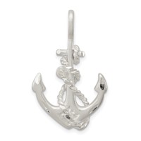 Sterling Silver Anchor Charm view 1