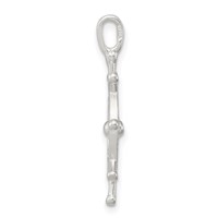 Sterling Silver Boat Wheel Charm view 2