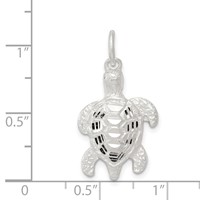 Sterling Silver Turtle Charm view 3