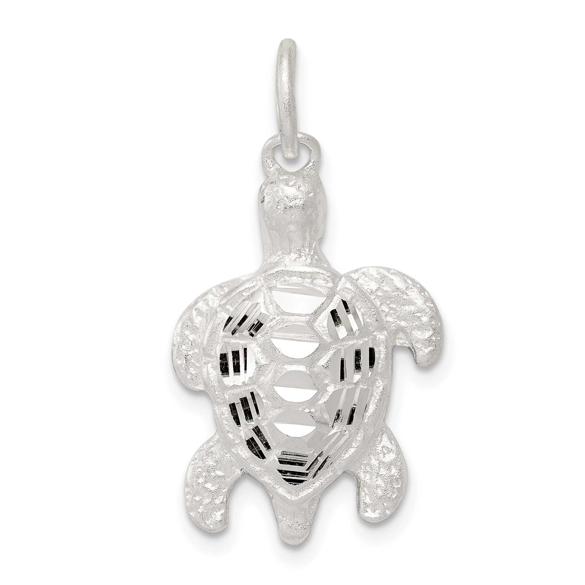 Sterling Silver Turtle Charm (QC2063)
