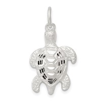 Sterling Silver Turtle Charm view 1