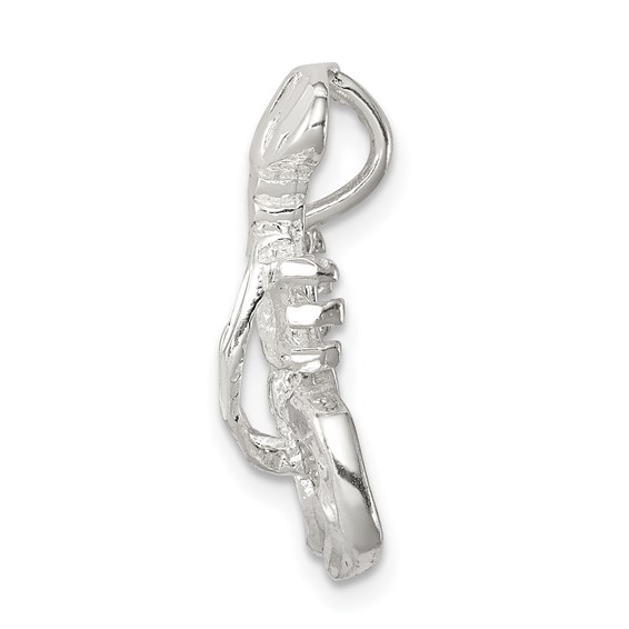 Sterling Silver Lobster Chain Slide Charm
