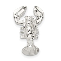 Sterling Silver Lobster Chain Slide Charm view 4