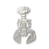 Sterling Silver Lobster Chain Slide Charm view 1