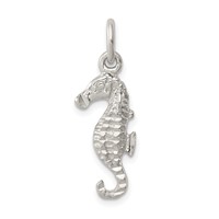 Sterling Silver Seahorse Charm view 1
