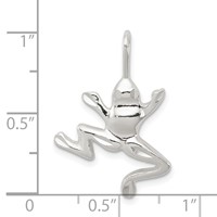 Sterling Silver Frog Charm view 3