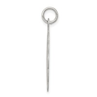 Sterling Silver Rhodium-plated Wedding Bells Disc Charm view 2