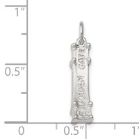 Sterling Silver Golden Gate Bridge Charm view 4