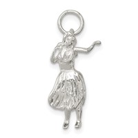 Sterling Silver Hula Dancer Charm view 1