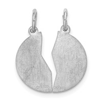 Sterling Silver Rhodium-plated Breakapart Mizpah Charm view 4