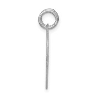 Sterling Silver Rhodium-plated 2-piece Love You Disc Charm view 2