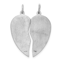 Sterling Silver Rhodium-plated Breakapart Mizpah Charm view 4
