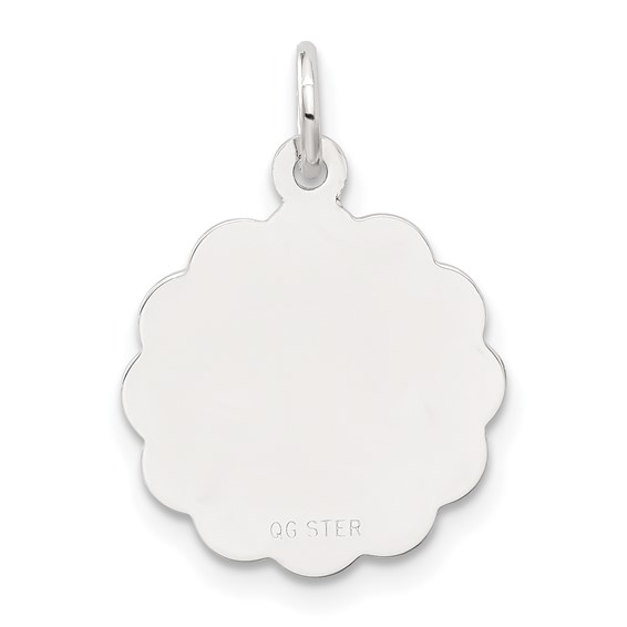 Sterling Silver Be My Valentine Disc Charm