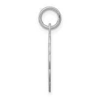 Sterling Silver Rhodium-plated Happy Anniversary Disc Charm view 2