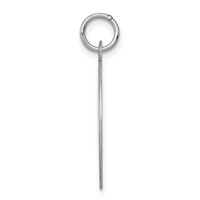 Sterling Silver Rhodium-plated Happy Anniversary Engravable 20mm Disc Charm view 2