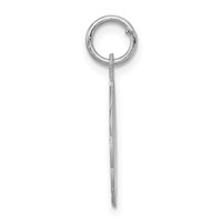 Sterling Silver Rhodium-plated Special Mom Disc Charm view 2