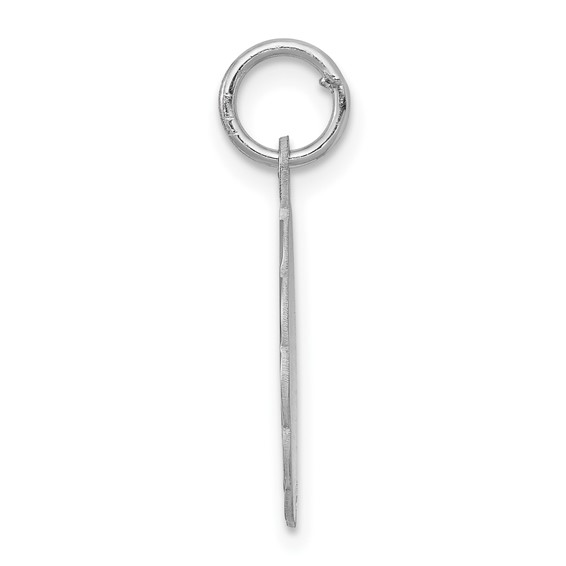 Sterling Silver Rhodium-plated Special Mom Disc Charm