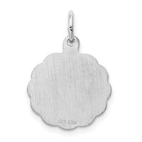 Sterling Silver Rhodium-plated Special Mom Disc Charm view 4