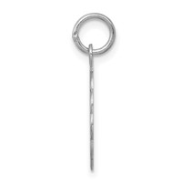 Sterling Silver Rhodium-plated #1 Mom Disc Charm view 2