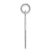 Sterling Silver Rhodium-plated MY Best Friend Engravable 19mm Disc Charm view 2