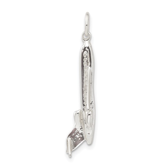 Sterling Silver 3D Airplane Charm