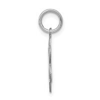 Sterling Silver Rhodium-plated My Confirmation Disc Charm view 2