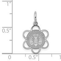 Sterling Silver Rhodium-plated My Confirmation Disc Charm view 3