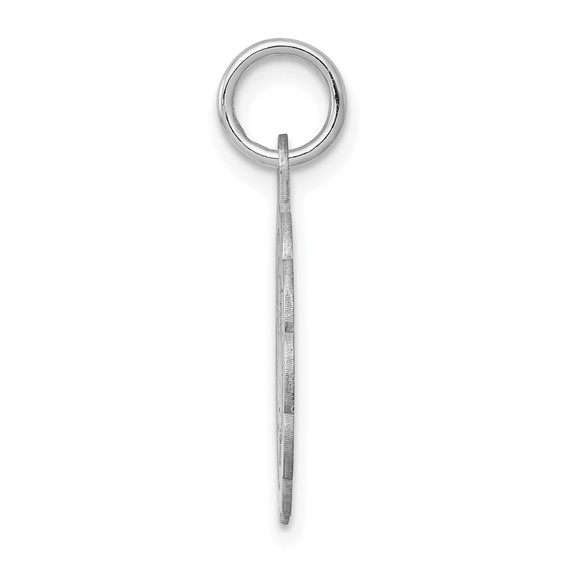 Sterling Silver Rhodium-plated My Confirmation Disc Charm