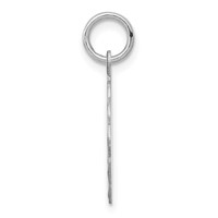 Sterling Silver Rhodium-plated Confirmation Disc Charm view 2